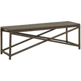 vidaXL Gartenbank 120 cm Poly Rattan Braun