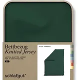 schlafgut Knitted Jersey uni, aus Bio-Baumwolle mit Elasthan, Reißverschluss«, (1 St.), bügelfrei, Mix & Match Bettwäsche: passender Kissenbezug erhältlich