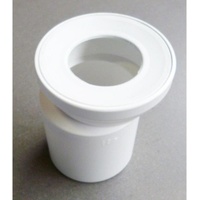Wisa WC-Anschlußrohr weiß, 15 cm, mit Excentermuffe