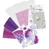 Heyda 204870041 Schultüten-Bastel-Set Einhorn 69 cm weiss