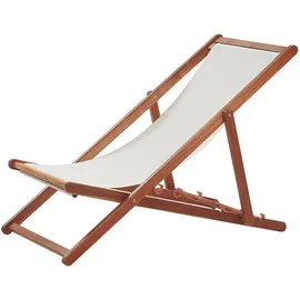 Beliani Gartenliege 97 x 54 x 70 cm Weiß