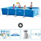 Rechteckiger Frame Pool - 450x220x84 Cm - 5-teilig  S20847