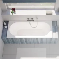 Evineo ineo5 Rechteck-Einbaubadewanne 170 x 75 cm (BE0767WH)