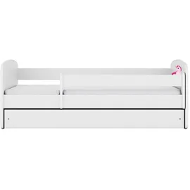 raumhirsch furniture Kinderbett Einhorn 80 x 180 cm Holzwerkstoff weiß