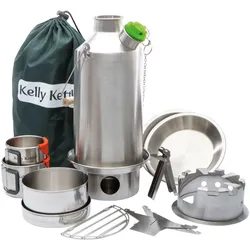 Kelly Kettle Ultimate Basecamp Set Edelstahl - Outdoor Wasserkocher