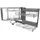KuKoo ausziehbarer Edelstahl-Eckschrank 90-100cm rechte Seite