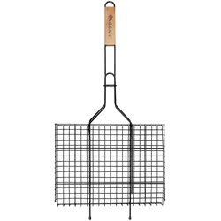 WellHome - Hamburger-Grillrost Schwarz Antihaftbeschichtet 25x34x2,5cm