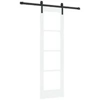 vidaXL Schiebetür mit Beschläge Set 'ORKDAL'Weiß 61x198,5 cm