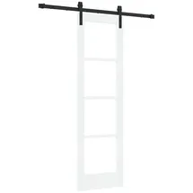 vidaXL Schiebetür mit Beschläge Set 'ORKDAL'Weiß 61x198,5 cm
