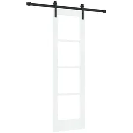 vidaXL Schiebetür mit Beschläge Set 'ORKDAL'Weiß 61x198,5 cm