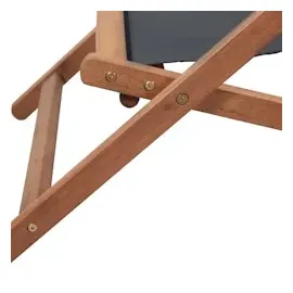 vidaXL Klappbarer Gartenstuhl 127 x 114 x 95 cm grau