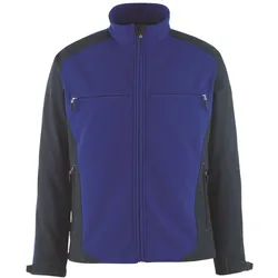 Softshelljacke "DRESDEN" Unique Zweifarbig - 3XL - kornblau/schwarz