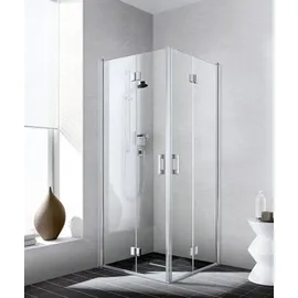 Kermi Liga Duschtür rechts 75 x 185 cm ESG klar Silber Mattglanz LI2CR075181AK