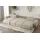 Fun Möbel Wohnlandschaft U-Form Sofa ESTELLE mit Schlaffunktion in Stoff Poso Creme - Creme
