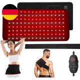 120 Leds Rotlichtlampe Infrarotlampe Therapie Gürtel, 5 Stufen Vibration & Licht