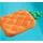Westmann Stoff Schwimminsel Ananas Orange 68x130x13 cm -