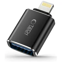 TECH-PROTECT USB-A auf Lightning Adapter Schwarz