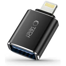 TECH-PROTECT USB-A auf Lightning Adapter Schwarz
