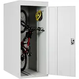 Proregal Fahrradgarage 79x192x122 cm Metall Hellgrau