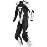 Dainese Laguna Seca 5 1-Teiler Perforierte Motorrad Lederkombi weiß 116