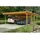SKANHOLZ Emsland Flachdach Carport 6,13 x 8,46 m eiche hell inkl. Abstellraum