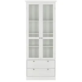 Finori Vitrine Laurito 80 x 45 x 200 cm Weiß