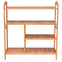 Costway 4-stufig Schuhregal Aufbewahrungsregal, Standregal für 14 Paar Schuhe