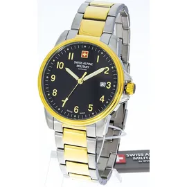 Swiss Alpine Military by Grovana Herrenuhr 7011.1147 - Silber
