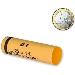 Münzhülsen 1 Euro - Securina24® (1 Euro - 300 Stück)