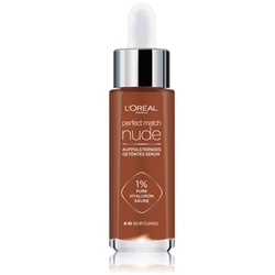 L'Oréal Paris Perfect Match nude Aufpolsterndes Getöntes Serum tonujący krem do twarzy 30 ml Nr. 8-10 - sehr dunkel