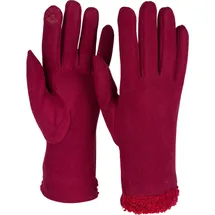 Stylebreaker Touchscreen Handschuhe Teddyfell Rot