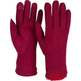 Stylebreaker Touchscreen Handschuhe Teddyfell Rot