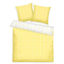 Tom Tailor LARGE CHECK Gelb 200 x 220 cm + 2 x 80 x 80 cm
