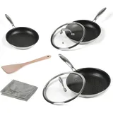 STONELINE Silverstar Pfannen-Set 6-tlg. 20 cm + 24 cm + 28 cm