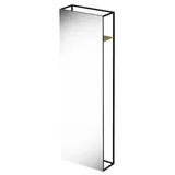 Bette Standspiegel Q050, 60x190cm, Rückwand Eiche Créme, Q050-816FH812, Farbe: Sky matt