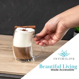 Intirilife Latte Macchiato Glas 0,2 l 4-tlg.