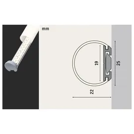 Paulmann LED Strip Profil Tube 2m 70560 1 St.