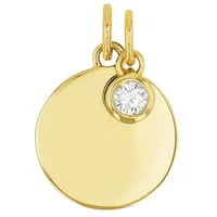 Amor Motivanhänger Silber 925 in Gold | Gr.: onesize