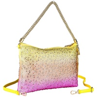 collezione alessandro Abendtasche Bling mit tausenden Strass Glitzersteinen 30cm x 21cm x 3cm