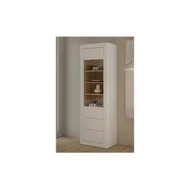 Möbel Kraft Vitrine Push-to-Open 61,1 x 41,4 x 195,9 Weiß