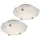 GLOBO Deckenleuchte 1-flammig rund opal mit Dekorsteinen, 1x LED 8,0 W 640 lm, D 25 cm
