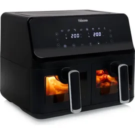 setpoint Heißluftfritteuse Doppelkorb 8L 2700 W schwarz