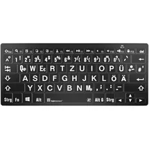 LogicKeyboard XL-Print White on Black DE