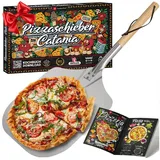 Heidenfeld Pizzaschieber Alu Pizzawender Catania - Forno, Pizza Ofen Back Zubehör - Pizzaschaufel silberfarben