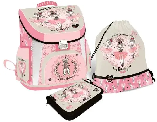 Lovely Ballerina: Premium Schulranzen-Set – 3-teilig