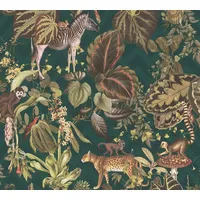 A.S. Creations Dschungeltapete Change is good 10 m 32 cm 379902 braun/grün