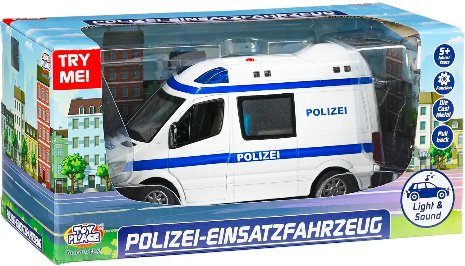 Müller - Toy Place - Polizei Einsatzfahrzeug mit Licht und Sound 1:32