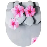 Wenko WC-Sitz Pretty grau, rosa