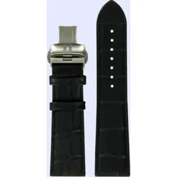 Tissot - Leder Lederband PRC200 23mm T600034056 - alligator-prägung,rind,schwarz