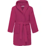 REDBEST Frottier Kinder-Bademantel mit Kapuze Chicago in fuchsia | Gr.: 146/152